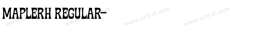 MapleRH Regular字体转换 MapleRH Regular字体转换